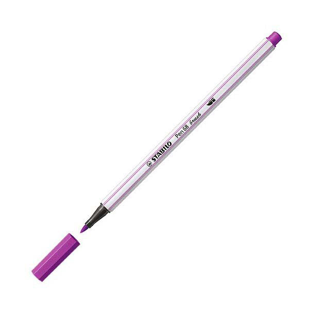Afbeelding laden in galerijviewer, Stabilo pen 68 brush - viltstift - lila (58)

