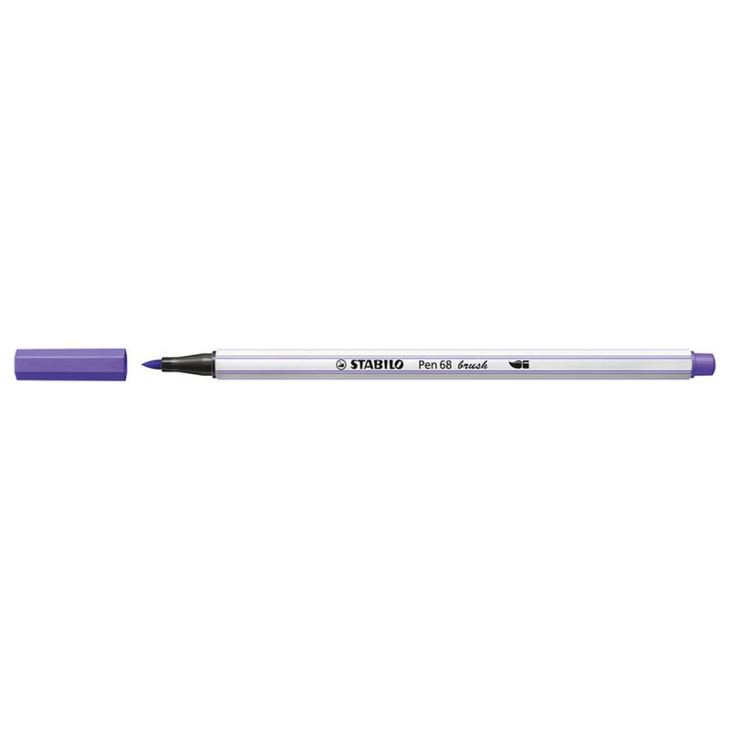 Afbeelding laden in galerijviewer, Stabilo pen 68 brush - viltstift - paars (55)
