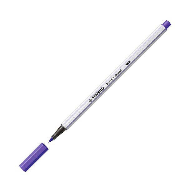 Afbeelding laden in galerijviewer, Stabilo pen 68 brush - viltstift - paars (55)
