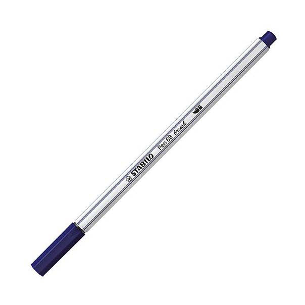 Afbeelding laden in galerijviewer, Stabilo pen 68 brush - viltstift - pruissisch blauw (22)
