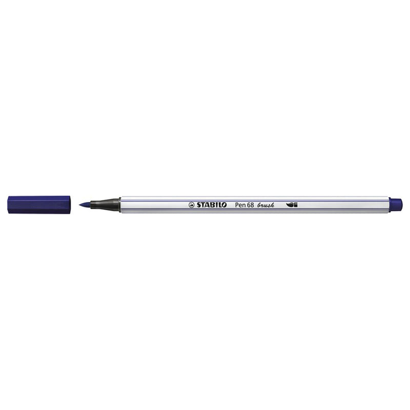 Afbeelding laden in galerijviewer, Stabilo pen 68 brush - viltstift - pruissisch blauw (22)
