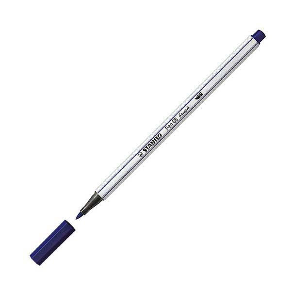 Afbeelding laden in galerijviewer, Stabilo pen 68 brush - viltstift - pruissisch blauw (22)
