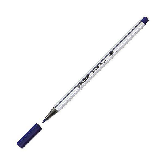 Stabilo pen 68 brush - viltstift - pruissisch blauw (22)