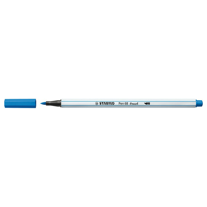 Afbeelding laden in galerijviewer, Stabilo pen 68 brush - viltstift - donkerblauw (41)
