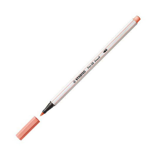 Stabilo pen 68 brush - viltstift - abrikoos (26)
