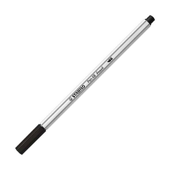 Afbeelding laden in galerijviewer, Stabilo pen 68 brush - viltstift - zwart (46)
