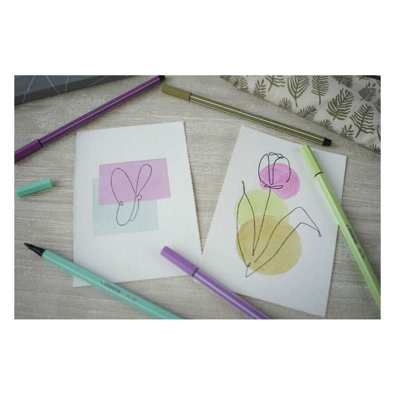 Afbeelding laden in galerijviewer, Stabilo arty creative set pen 68 point 88 etui a 24 kleuren, 12 viltstiften en 12 fineliners
