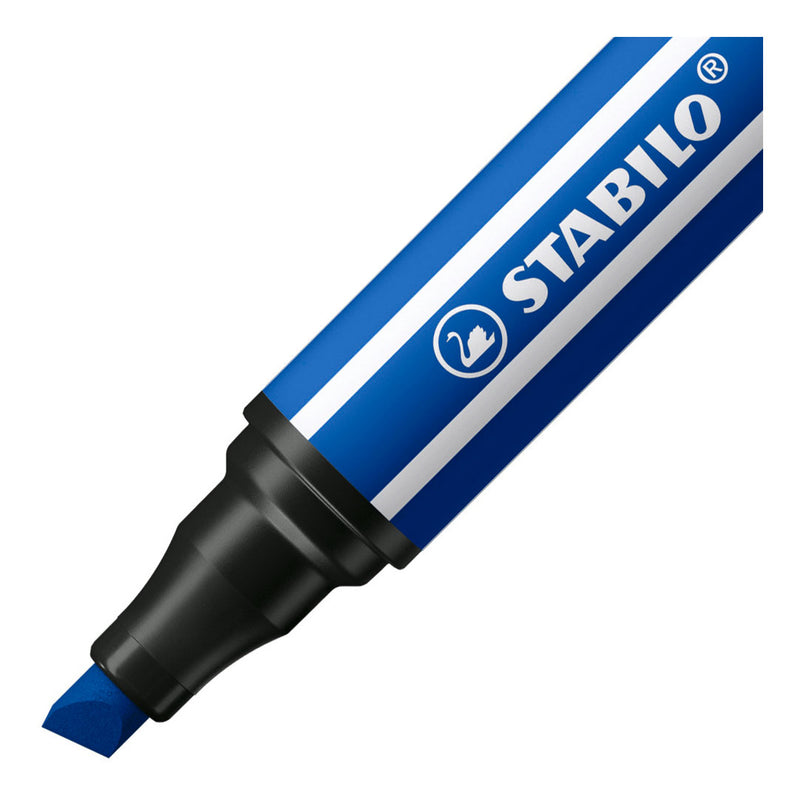 Afbeelding laden in galerijviewer, Stabilo pen 68 max - viltstift met dikke beitelpunt - donker blauw
