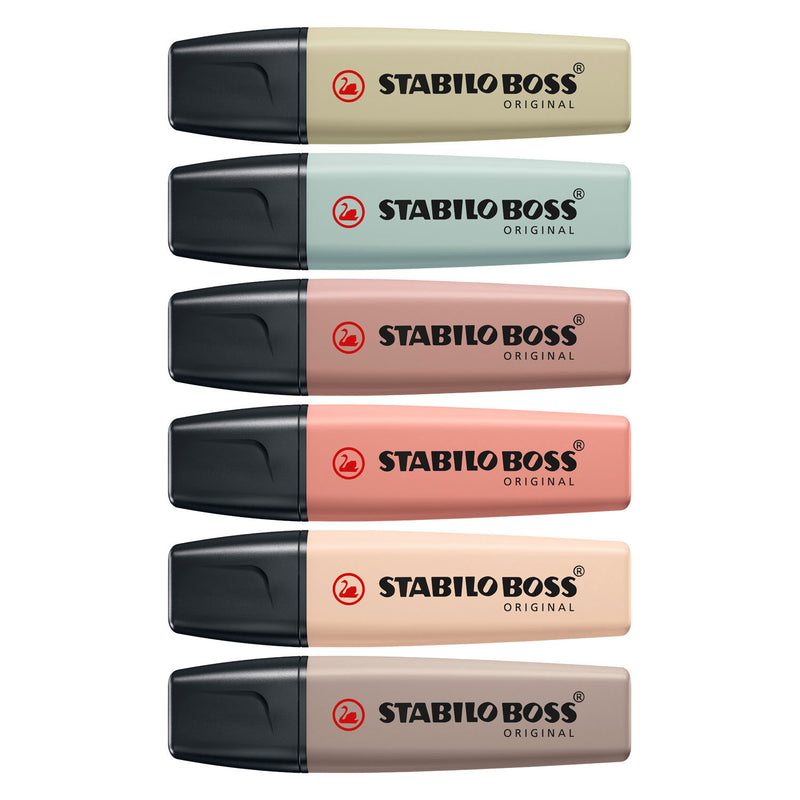 Afbeelding laden in galerijviewer, Stabilo tekstmarker boss original kleurenassortiment beitelpunt 6 stuks
