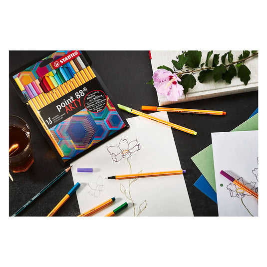 Stabilo point 88 arty fineliners - 24dlg.