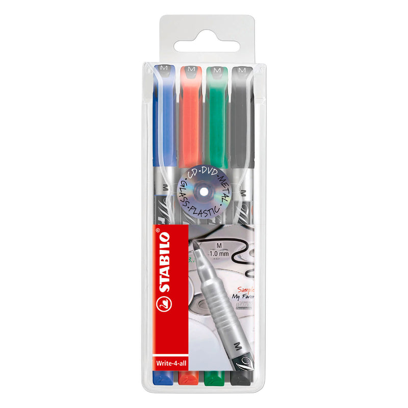 Afbeelding laden in galerijviewer, Stabilo write-4-all medium (1,0 mm) permanente marker - 4dlg.
