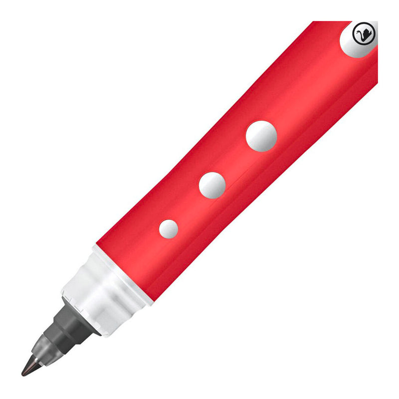 Afbeelding laden in galerijviewer, Stabilo worker+ colorful - rollerbal pen 0.5 mm - zwart, blauw, groen rood - etui met 4 kleuren
