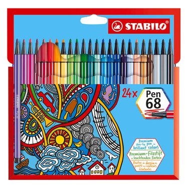 Stabilo pen 68 viltstiften - 24dlg.
