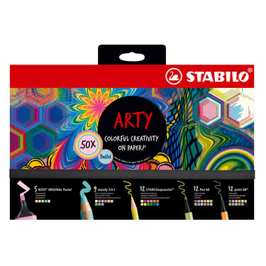 Stabilo arty pastel boss, woody, pen 68, point 88, aquacolor - 50dlg.