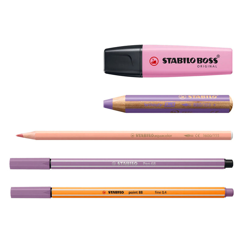 Afbeelding laden in galerijviewer, Stabilo boss original, woody 3 in 1, aquacolor, pen 68 en point 88 - creative arty mix set in luxe box - met 50 stuks
