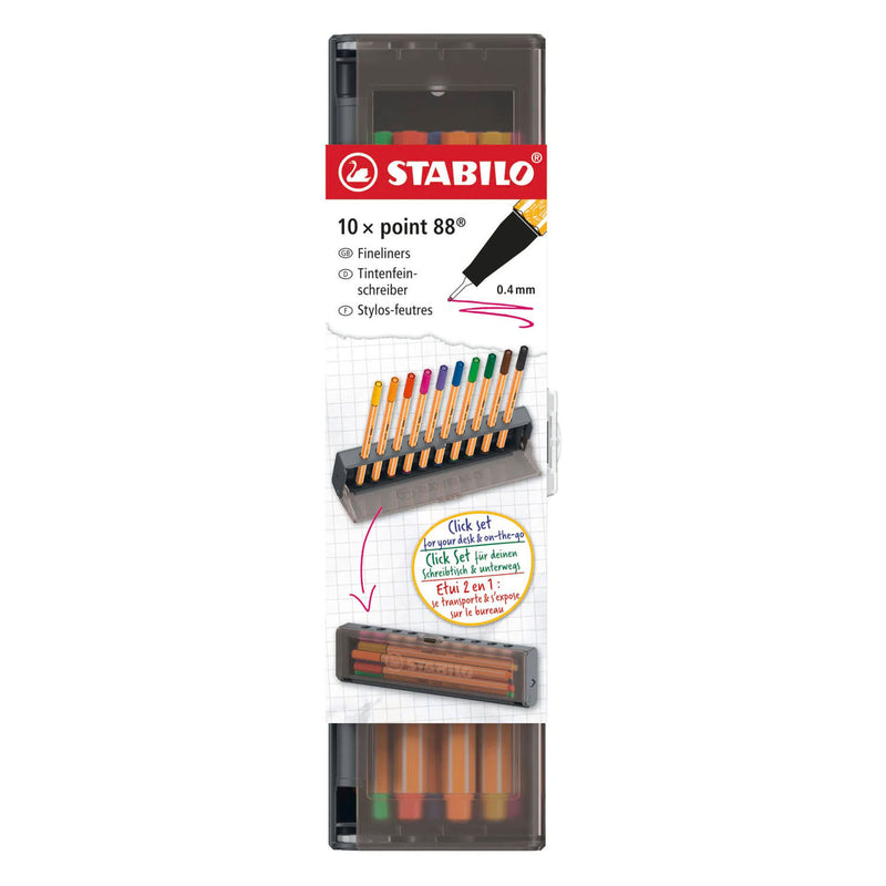 Afbeelding laden in galerijviewer, Stabilo point 88 click set fineliners - 10dlg.
