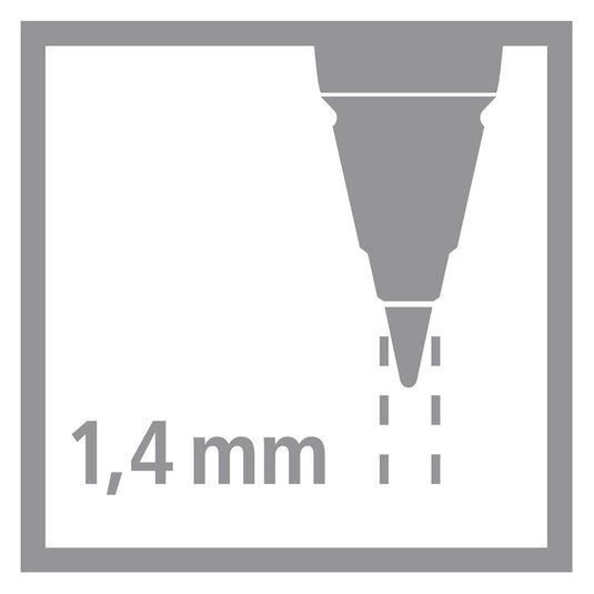 Stabilo easyergo 1.4 navullingen hb - 6st.