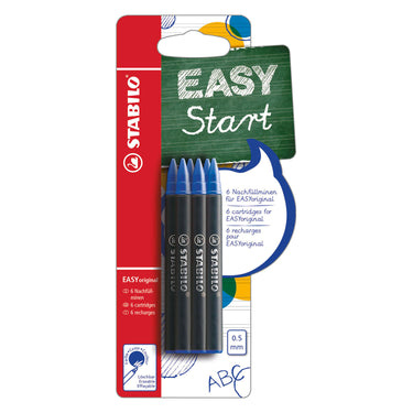 Stabilo easyoriginal navullingen medium blauw - 6st.