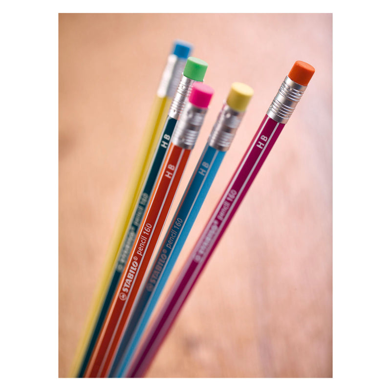 Afbeelding laden in galerijviewer, Stabilo pencil 160 hb grafietpotloden met gumtip - 4dlg.
