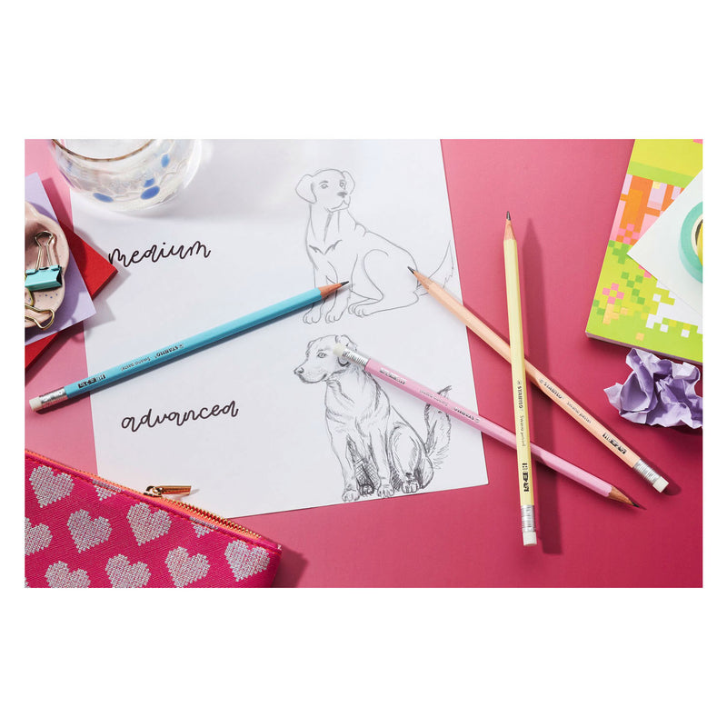 Afbeelding laden in galerijviewer, Stabilo swano pastel hb grafietpotloden met gumtip - 4dlg.
