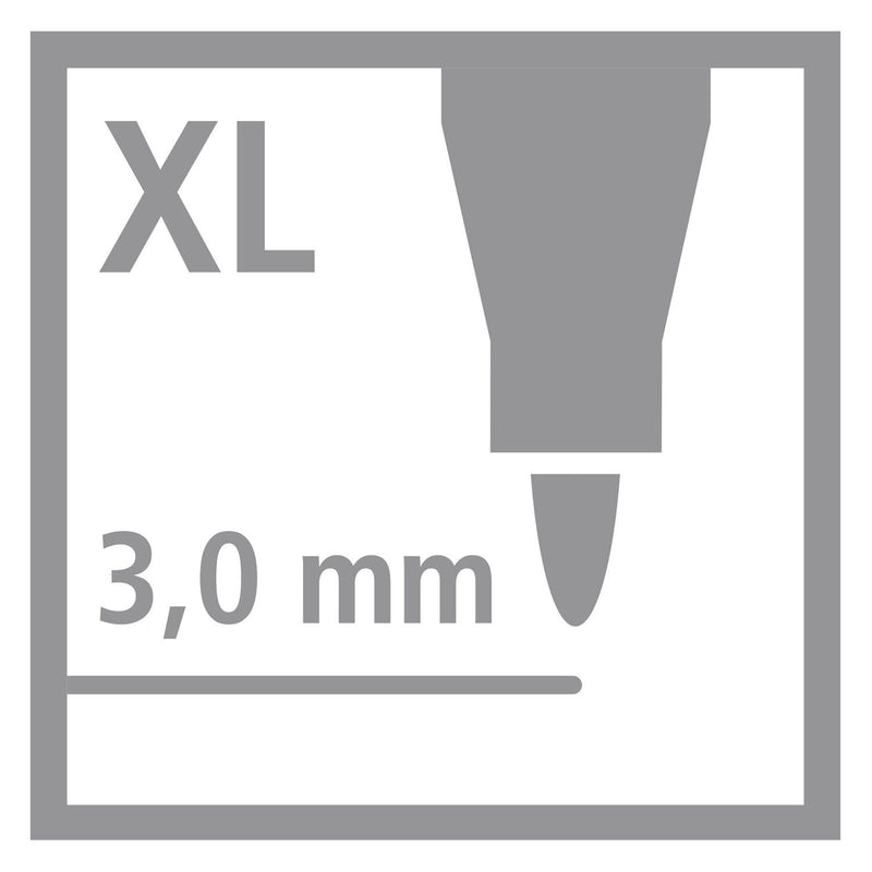 Afbeelding laden in galerijviewer, Stabilo power max - viltstift - met extra dikke punt 3,0 mm - 10 kleuren - schoolverpakking met 96 stuks
