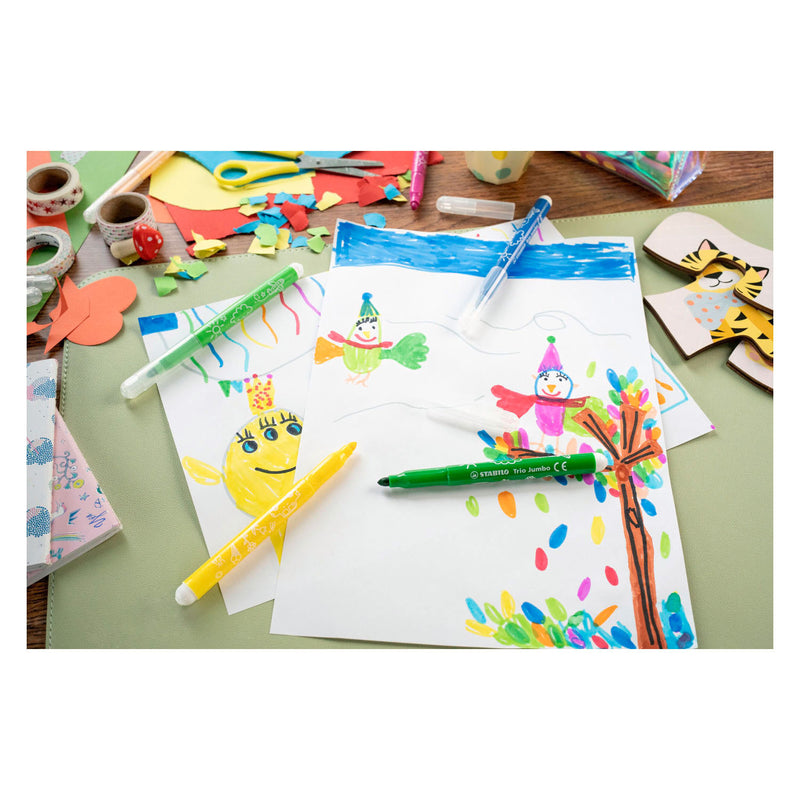 Afbeelding laden in galerijviewer, Stabilo trio jumbo schoolverpakking vilstiften - 48dlg.
