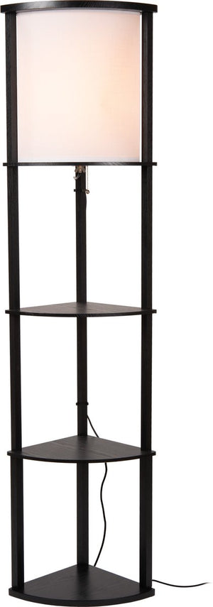 Lucide menno - vloerlamp - 1xe27 - zwart - japandi