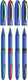 Schneider schrijfwaren schneider rollerball - one hybrid c - conus punt - lijnbreedte 0,5mm - 4 stuks assorti kleuren - s-183294