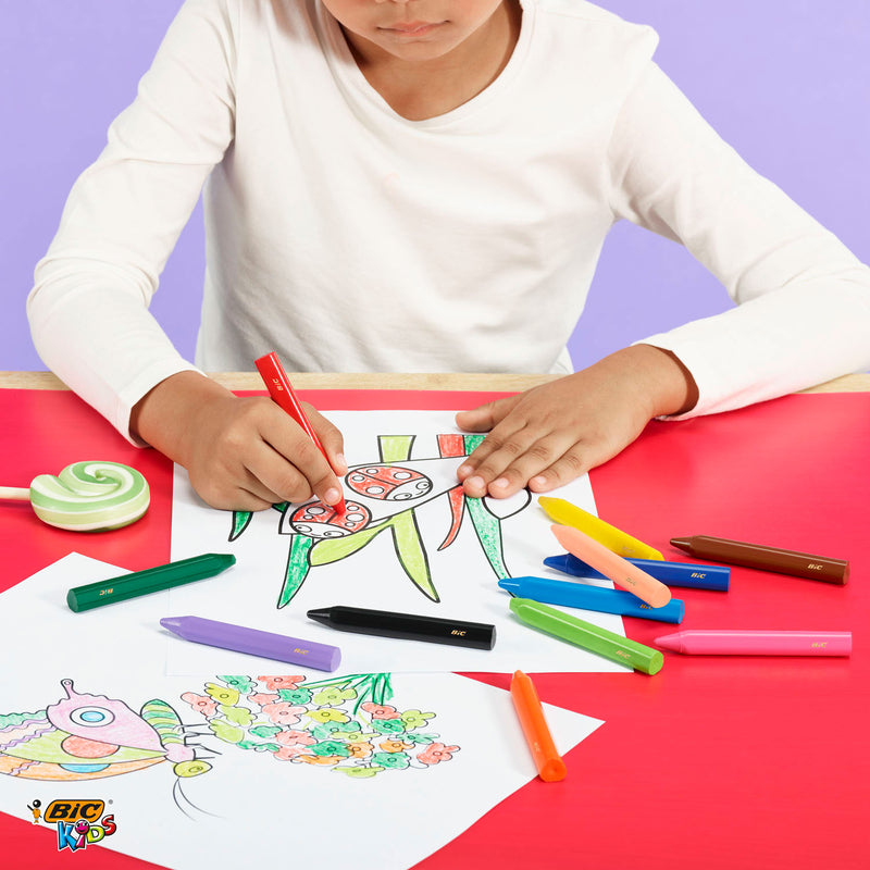 Afbeelding laden in galerijviewer, Bic kids plastidecor triangle kleurkrijt, 12st.
