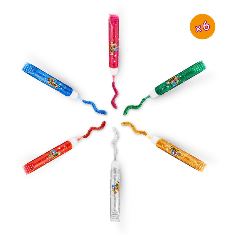 Afbeelding laden in galerijviewer, Bic kids glitterlijm metallic, 6st.
