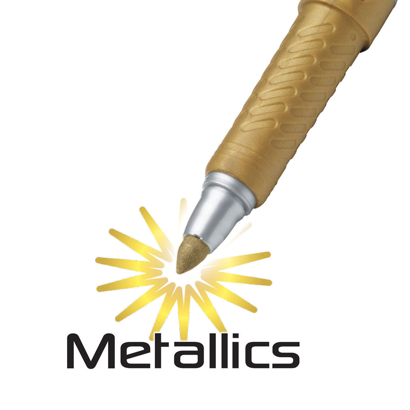 Afbeelding laden in galerijviewer, Bic permanent marker goud en zilver
