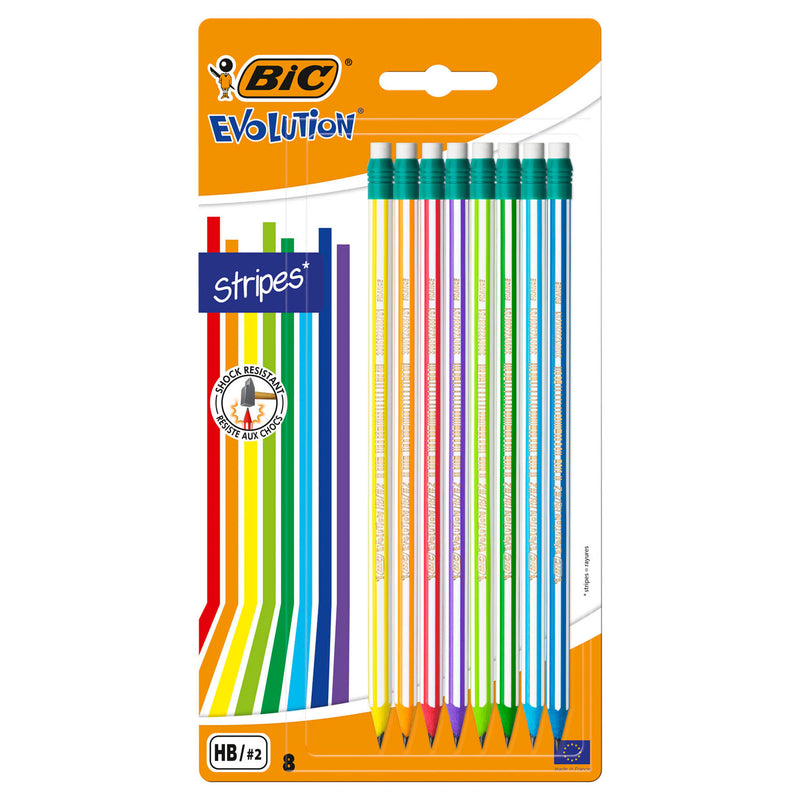 Afbeelding laden in galerijviewer, Bic evolution potloden met gum, 8st.
