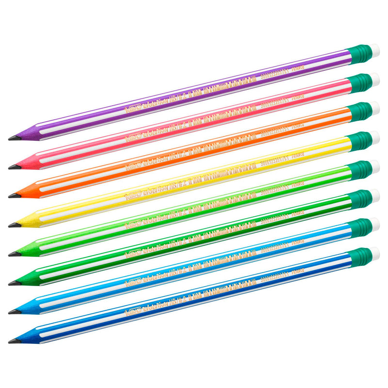 Afbeelding laden in galerijviewer, Bic evolution potloden met gum, 8st.
