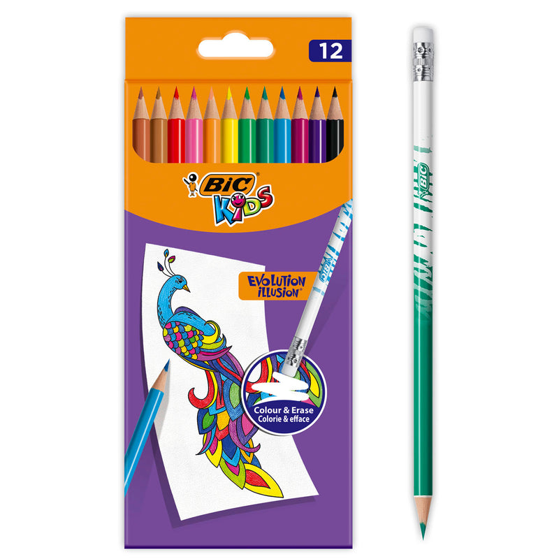 Afbeelding laden in galerijviewer, Bic kids evolution uitgumbare kleurpotloden, 12st.
