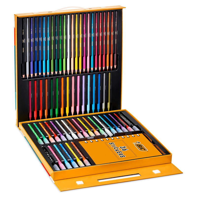 Afbeelding laden in galerijviewer, Bic kids kleurkoffer met stickers
