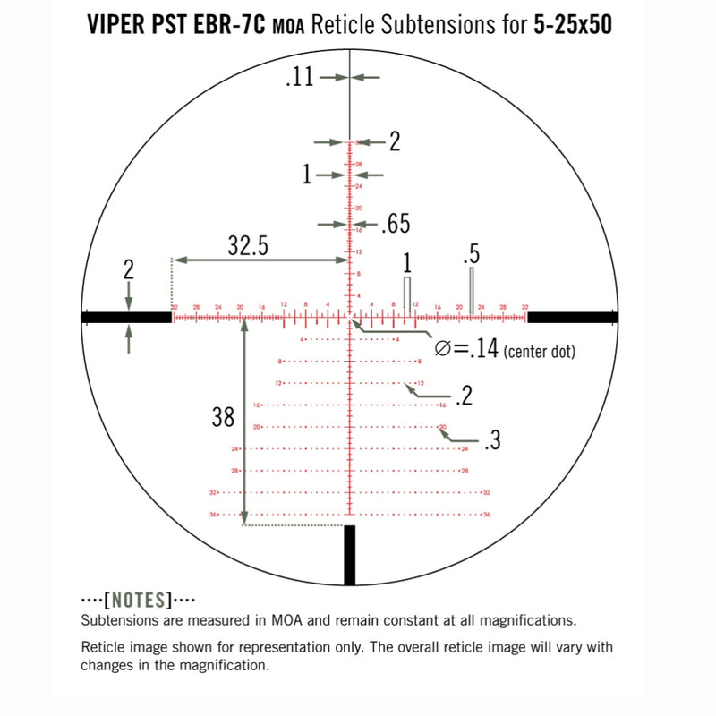 Afbeelding laden in galerijviewer, Vortex viper pst gen ii 5-25x50 ffp richtkijker, ebr-7c moa
