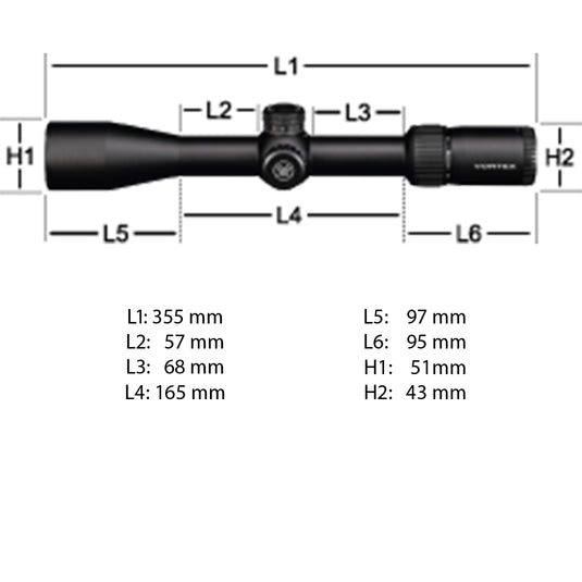 Vortex diamondback tactical 4-16x44 ffp richtkijker, ebr-2c dradenkruis (moa)