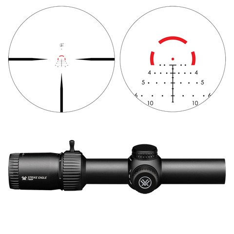 Afbeelding laden in galerijviewer, Vortex richtkijker strike eagle 1-8x24 sfp, ar-bdc3 (moa)
