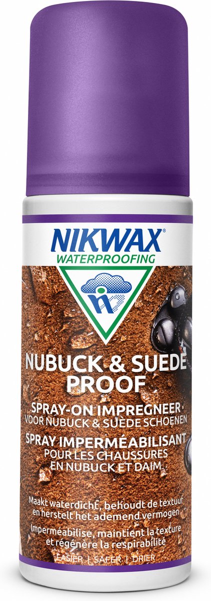 Nikwax nubuck suede proof spray-on, impregneermiddel - 125 ml