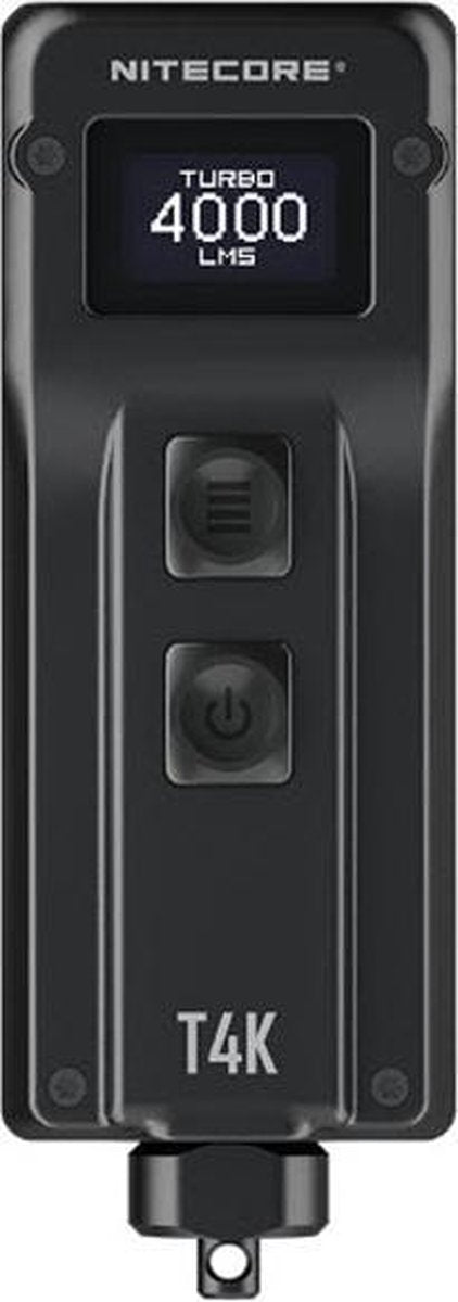 Nitecore t4k zaklamp werkt op een accu led 4000 lm 77 g