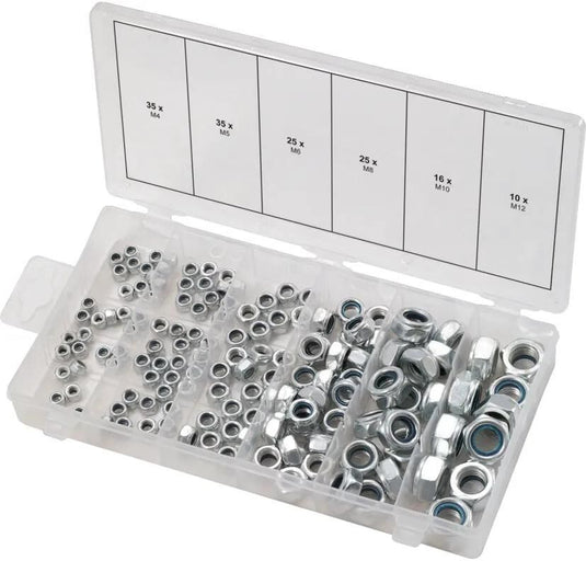 Ks tools assortiment borgmoeren lock nuts assorted. .