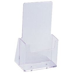 Folderrek helit transparant 2 stuks plastic