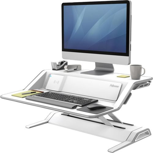 Zit-sta werkstation fellowes lotus dx wit