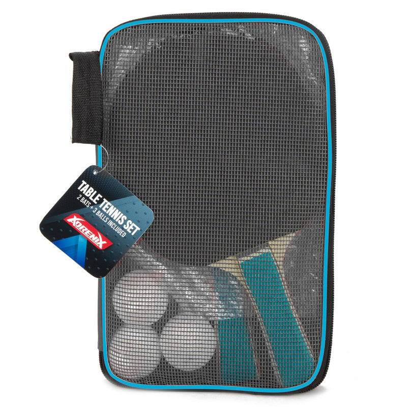 Afbeelding laden in galerijviewer, Toi-toys toi toys tafeltennisset 2x batje en 3x bal in tas

