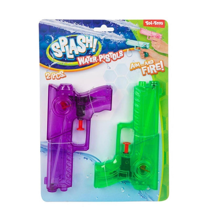 Afbeelding laden in galerijviewer, Toi-toys toi toys splash transparant waterpistool set a 2 stuks 2 assorti
