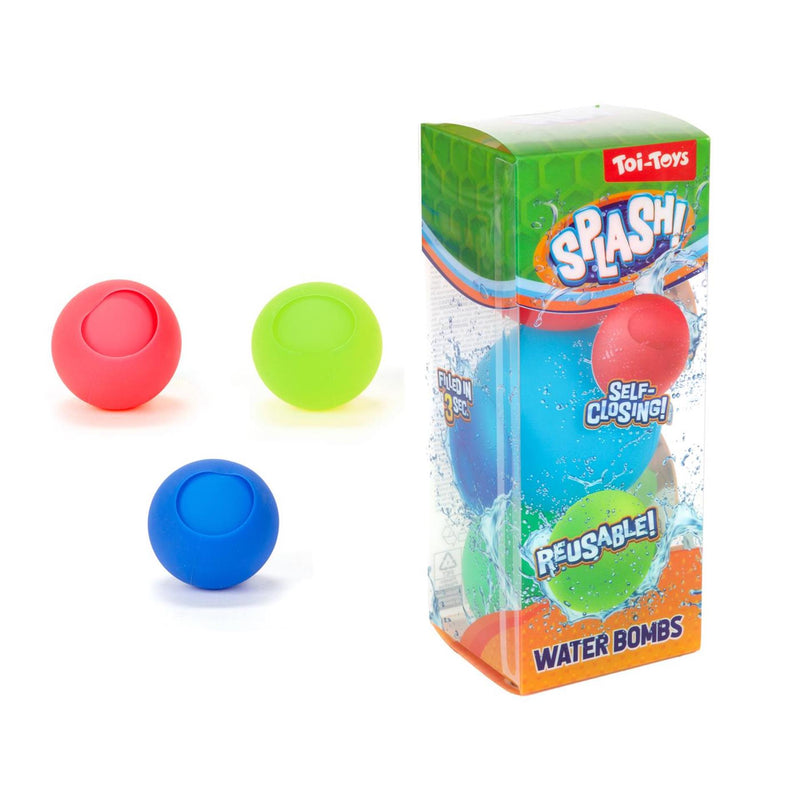 Afbeelding laden in galerijviewer, Toi-toys toi toys splash waterballon herbruikbaar en zelfsluitend pak a 3
