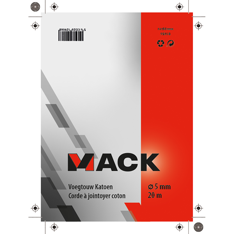 Afbeelding laden in galerijviewer, Mack 1014956 - voegtouw katoen 5mm-20m | 5 stuks
