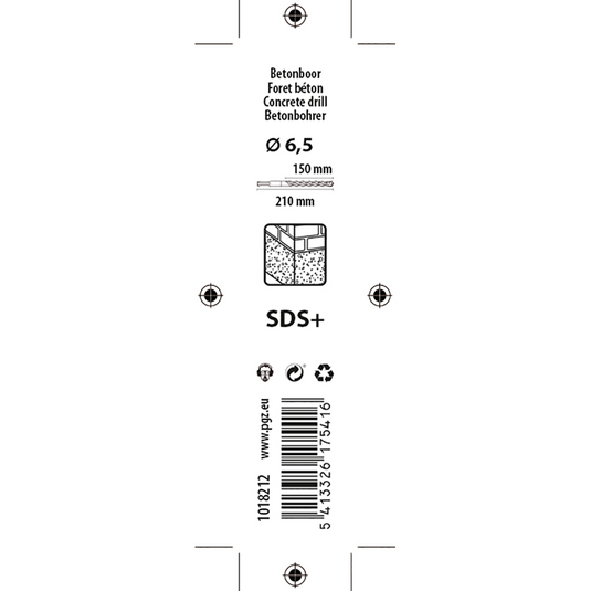 Mack 1018212 - hamerboor sds+ 6,5x210 | 2 stuks