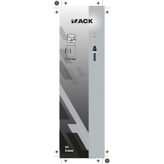 Mack 1018364 - gatzaaghouder quick lock ø 14-30mm | 3 stuks