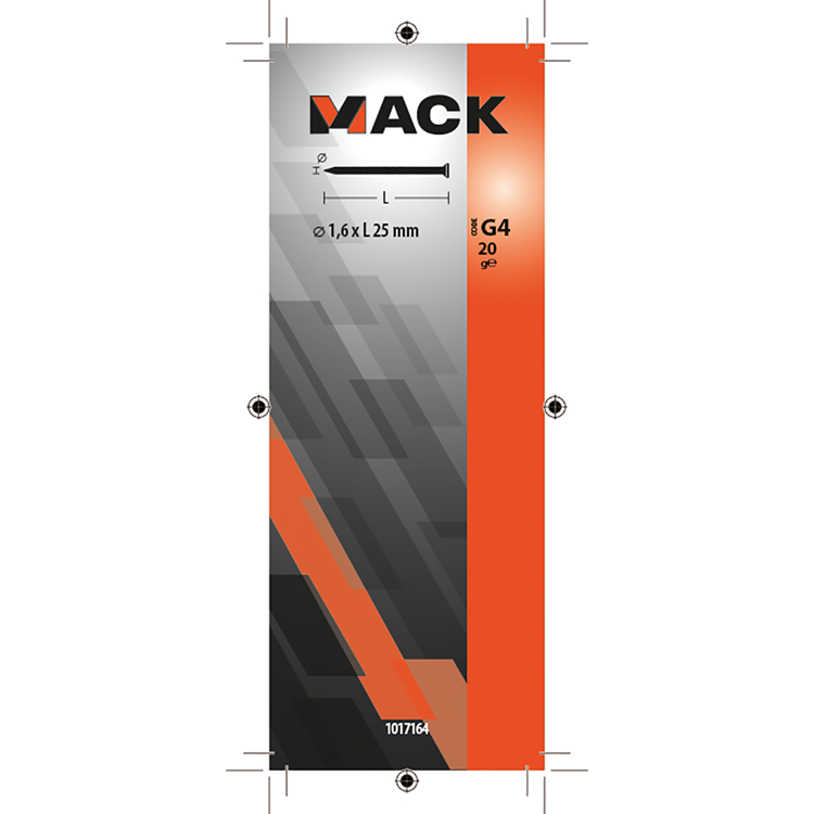 Afbeelding laden in galerijviewer, Mack 1017164 - nagel platte kop messing 20 gr1,6 x 25 mm | 10 stuks
